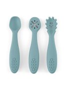 Petite&Mars Szilikon gyakorló kanál szett 3 db Take&Match Frosted Sky 6m+