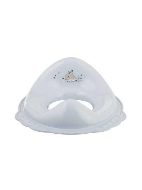 Maltex WC szűkítő fogantyúval, bálna, Minimal, satin blue