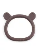 PETITE&MARS Szilikon rágóka Teddy 0m+ - Bitter Cocoa