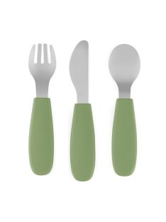   Petite&Mars Rozsdamentes acél evőeszközkészlet Take&Match Sweet Pea 12m+