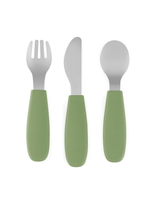 Petite&Mars Rozsdamentes acél evőeszközkészlet Take&Match Sweet Pea 12m+
