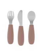 Petite&Mars Rozsdamentes acél evőeszközkészlet Take&Match Velvet Latte 12m+