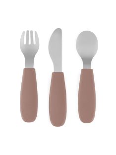   Petite&Mars Rozsdamentes acél evőeszközkészlet Take&Match Velvet Latte 12m+