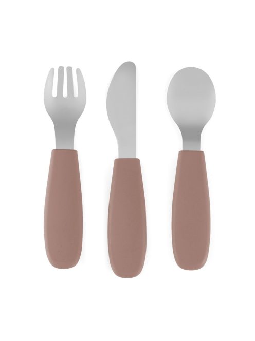 Petite&Mars Rozsdamentes acél evőeszközkészlet Take&Match Velvet Latte 12m+