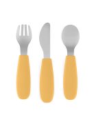 Petite&Mars Rozsdamentes acél evőeszközkészlet Take&Match Intense Ochre 12m+