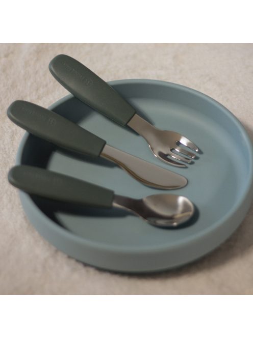 Petite&Mars Rozsdamentes acél evőeszközkészlet Take&Match Dusty Rose 12m+