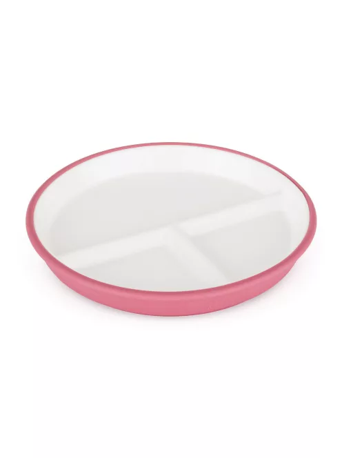 PETITE&MARS Kerámia tányér szilikon borítással - Candy Pink