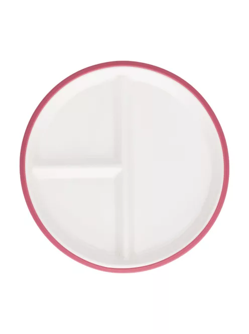 PETITE&MARS Kerámia tányér szilikon borítással - Candy Pink