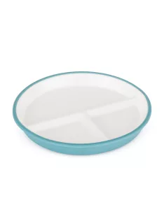   PETITE&MARS Kerámia tányér szilikon borítással - Teal Blue