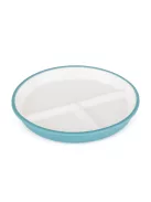 PETITE&MARS Kerámia tányér szilikon borítással - Teal Blue