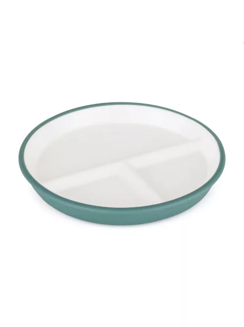 PETITE&MARS Kerámia tányér szilikon borítással - Misty Green