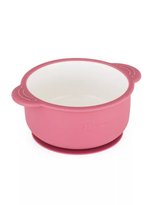 PETITE&MARS Kerámia tálka szilikon borítással - Candy Pink
