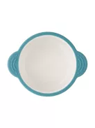 PETITE&MARS Kerámia tálka szilikon borítással - Teal Blue