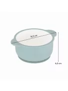 PETITE&MARS Kerámia tálka szilikon borítással - Teal Blue