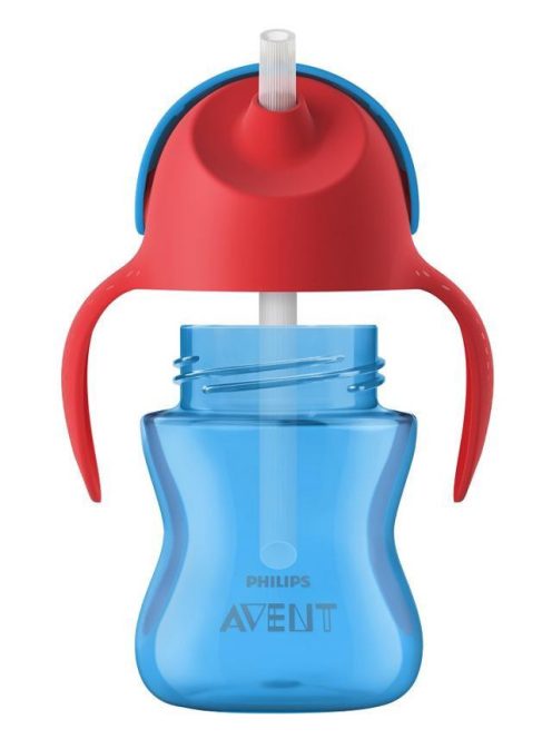 Avent itatópohár rugalmas szívószállal 200ml fiús