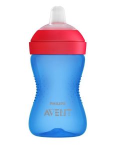   Avent SCF802/01 Puha harapásálló csorös pohár, 300 ml, kék