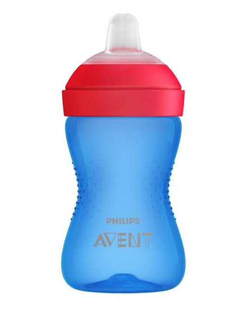 Avent SCF802/01 Puha harapásálló csorös pohár, 300 ml, kék