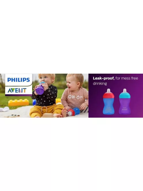 Avent SCF802/02 Puha harapásálló csőrös pohár 300 ml - lila