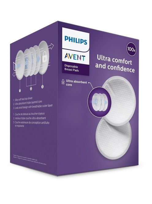Avent SCF254/13 Eldobható melltartóbetét, 100 darab