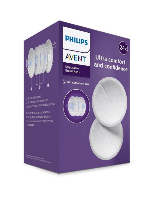 Avent SCF254/24 Eldobható melltartóbetét, 24 darab
