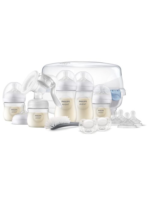 Philips AVENT Kézi mellszívó kezdő szett, Natural Response, mikrohullámú sterilizátorral