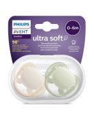 Avent SCF091/05 Játszócumi Ultrasoft Premium neutral 0-6hó fiús, 2 db