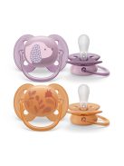 Avent SCF091/18 Játszócumi Ultrasoft Premium állat 6-18hó lányos , 2 db