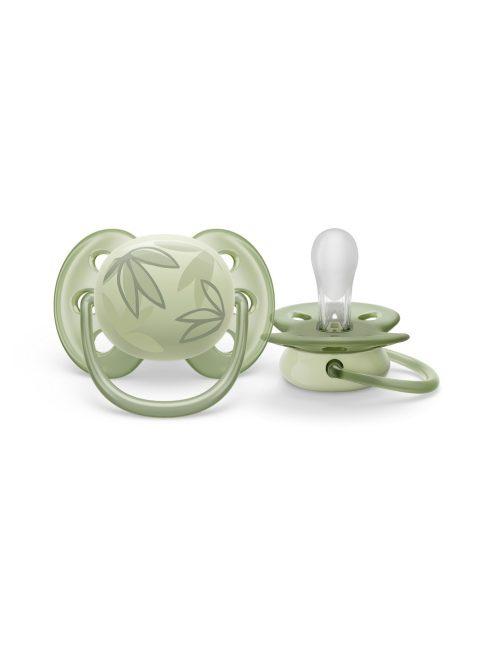 Avent SCF092/02 Ultrasoft premium, zöld játszócumi, 0-6 hó, 1 db