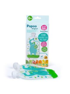   Petite&Mars Papoo Original tasak bébiételekhez, elefánt, 6 db
