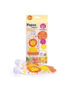 Petite&Mars Papoo Original tasak bébiételekhez, lion, 6 db