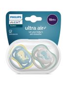 Philips AVENT Játszócumi, Ultra Air, mintás, 18 hó+, (bálna), 2db