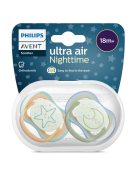 Philips AVENT Játszócumi Ultra air éjszakai 18hó+ neutral 2db