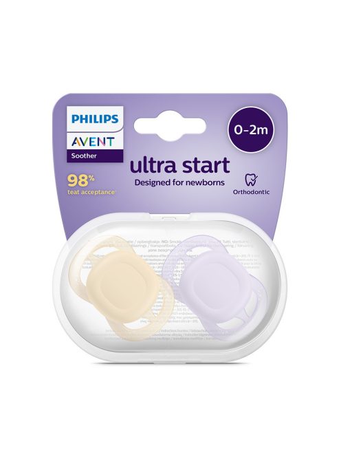 Philips AVENT SCF075/01 Játszócumi ultra start neutral 0-2hó 2 db - lányos