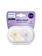 Philips AVENT SCF075/03 Játszócumi ultra start mintás 0-2hó 2 db - lányos