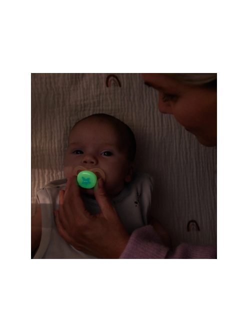 Philips AVENT SCF075/07 Játszócumi ultra start éjszakai 0-2hó 2 db - lányos