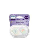 Philips AVENT SCF075/07 Játszócumi ultra start éjszakai 0-2hó 2 db - lányos