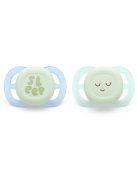 Philips AVENT SCF075/08 Játszócumi ultra start éjszakai 0-2hó 2 db - fiús