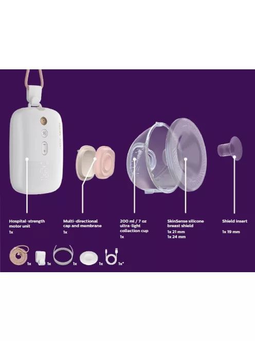 Philips AVENT Elektromos mellszívó Hands-Free Premium Plus SCF531/11
