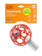 Oball Rattle Játék, 10 cm, orange, 0 hó+, + AJÁNDÉK Aquaint, 50ml