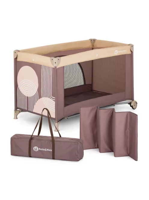 Petite&Mars Utazóágy Nyja Elegant Dreamlines - Mocha