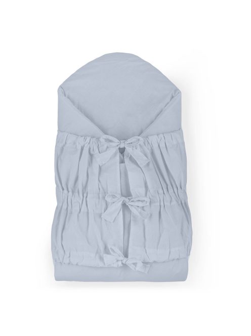 Petite&Mars Megkötős pólya, Nurse tömör kókusz betéttel, Dusty Blue, 75x75 cm