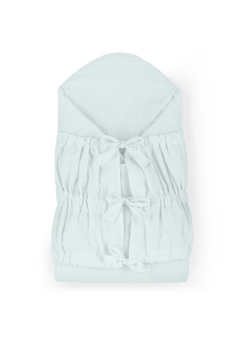 Petite&Mars Megkötős pólya, Nurse tömör kókusz betéttel, Baby Blue, 75x75 cm