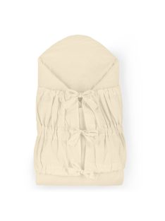   Petite&Mars Megkötős pólya, Nurse tömör kókusz betéttel, Light Beige, 75x75 cm