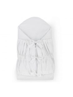   Petite&Mars Megkötős pólya, Nurse tömör kókusz betéttel, White, 75x75 cm