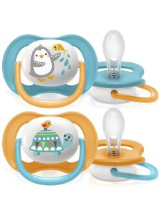   Avent SCF080/07 ultra air, 2 darab állatos játszócumi, 6-18 hó, fiús