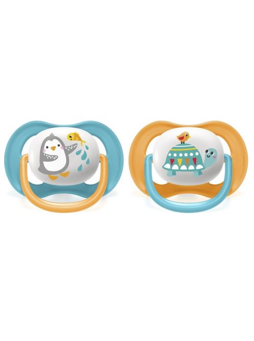 Avent SCF080/07 ultra air, 2 darab állatos játszócumi, 6-18 hó, fiús