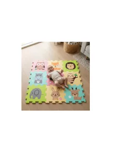   PETITE & MARS Összeilleszthető puzzle Nexli - Safari Friends 9 db