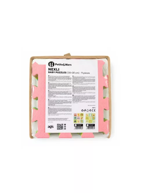 PETITE & MARS Összeilleszthető puzzle Nexli - Safari Friends 9 db