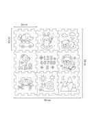 PETITE & MARS Összeilleszthető puzzle Nexli - Forest Friends 6 db