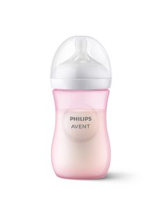   Avent SCY903/11 Natural Response rózsaszín cumisüveg, 260 ml, 1 hó+